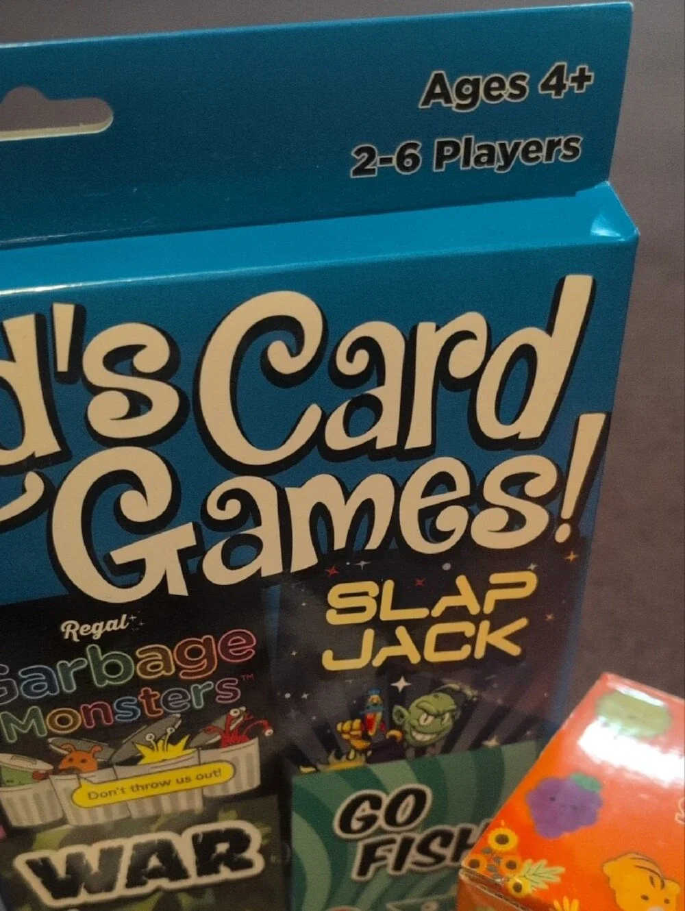 Kid's Card Games! Family Card Game Set - Blue